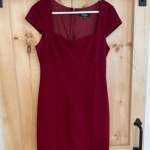 Burgundy lulus dress size medium